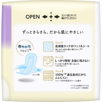 ロリエしあわせ素肌スリム特に多い昼用羽つき17コ入 花王