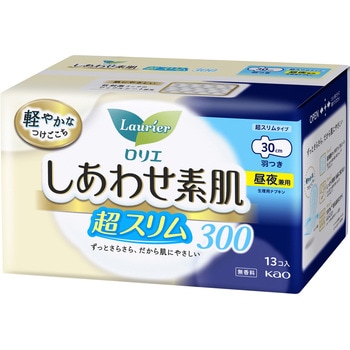 ロリエしあわせ素肌スリム30昼夜兼用羽13コ 花王