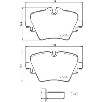 輸入車用シルベラミック ブレーキパッド(低ダストタイプ)/YANASE HELLA PAGID