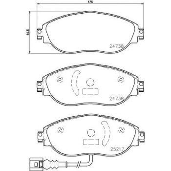 輸入車用シルベラミック ブレーキパッド(低ダストタイプ)/YANASE HELLA PAGID