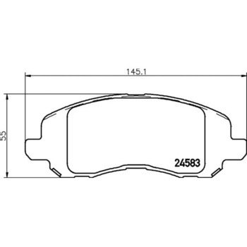 輸入車用シルベラミック ブレーキパッド(低ダストタイプ)/YANASE HELLA PAGID