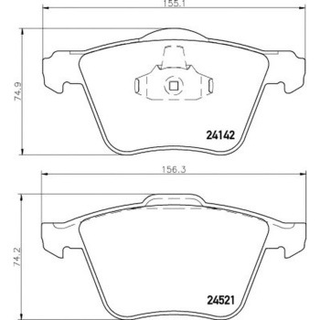 輸入車用シルベラミック ブレーキパッド(低ダストタイプ)/YANASE HELLA PAGID