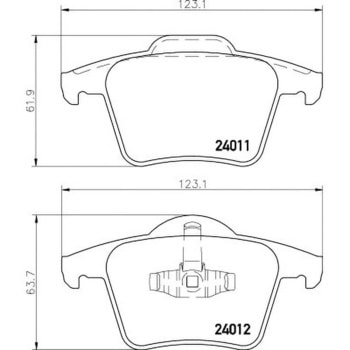 輸入車用シルベラミック ブレーキパッド(低ダストタイプ)/YANASE HELLA PAGID