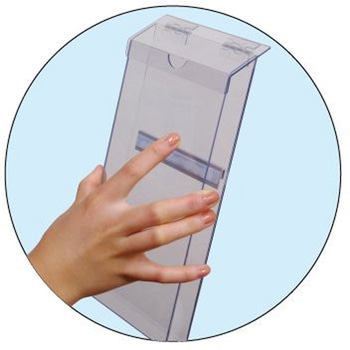 ブラックイージーリンクスタンド看板 A4縦2片面パンフレットケース屋外用 常磐精工