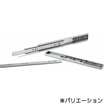 鍋屋バイテック会社 スライドレール 3段引 プッシュオープン機構つき 脱着機能つき NBK(鍋屋バイテック会社)