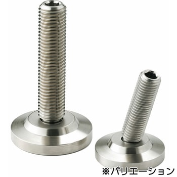 鍋屋バイテック会社 スラストパッドつきグラブスクリュー(ステンレス製グラブスクリュー) スラストポイントタイプ NBK(鍋屋バイテック会社)