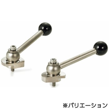 鍋屋バイテック会社 ラッチレバー 角度つきレバータイプ・下方向締めつけ・前面取りつけ (ステンレス製) NBK(鍋屋バイテック会社)