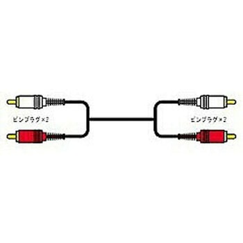 オーディオコード ピンプラグ×2-ピンプラグ×2 24金メッキ JVC(ビクター)