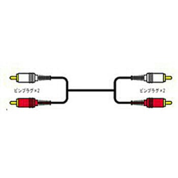 オーディオコード ピンプラグ×2-ピンプラグ×2(0.5m) 24金メッキ CN-165G JVC(ビクター)