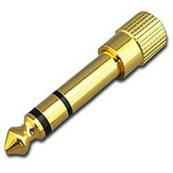 オーディオ変換プラグ (ステレオミニジャック⇔6.3mmステレオ標準プラグ) BK-PA8   AC-666 フジパーツ