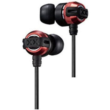 イヤホン カナル型  レッド&ブラック HA-FX33X-RB [Φ3.5mm ミニプラグ] JVC(ビクター)