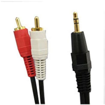 1mオーディオケーブル(ステレオミニプラグ⇔ピンプラグ×2) BK-STMP810    [1.0m] フジパーツ