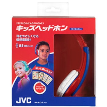 ヘッドホン  レッド HA-KS2-R [Φ3.5mm ミニプラグ] JVC(ビクター)