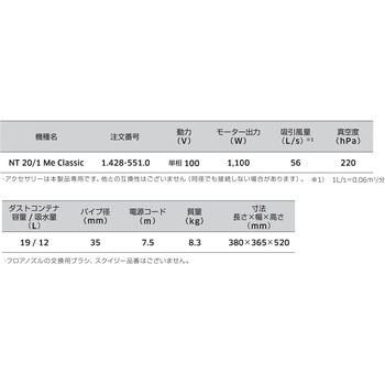 乾湿両用掃除機 NT 20/1 Me Classic ケルヒャー