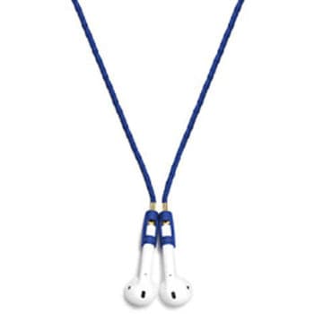 Tapper レザーイヤホンストラップ For AirPods (ブルー)  BLUE Leather-Strap-BL Tapper(タッパー)