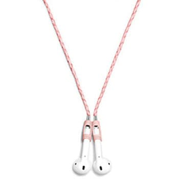 Tapper レザーイヤホンストラップ For AirPods (ピンク)  PINK Leather-Strap-PK Tapper(タッパー)