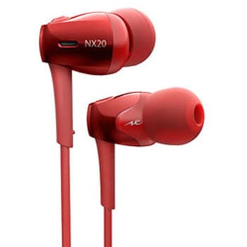 イヤホン カナル型 HP-NX20R レッド [Φ3.5mm ミニプラグ /ハイレゾ対応] ラディウス