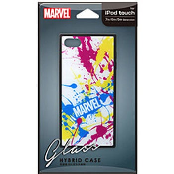 iPod Touch(第5/6/7世代)用 ガラスハイブリッドケース スプラッシュロゴ/ホワイト Premium Style スプラッシュロゴ/ホワイト PG-IT7DGT04MVL [iPod touch用] PGA