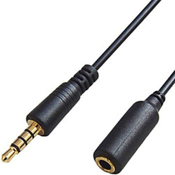 3.5mm4極 ステレオミニ延長ケーブル フジパーツ