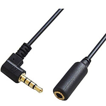 L型3.5mm4極 ステレオミニ延長ケーブル 2m   FCA-L428-EN20 [2.0m] フジパーツ