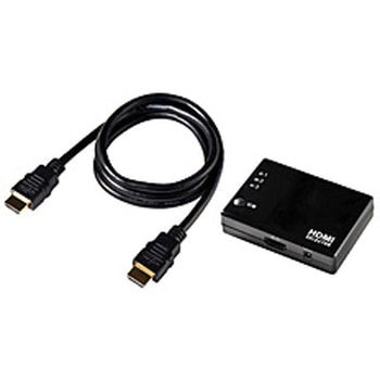 HDMIセレクター ケーブル付   ASL-HD302C [3入力 /1出力 /4K対応 /自動] ELPA