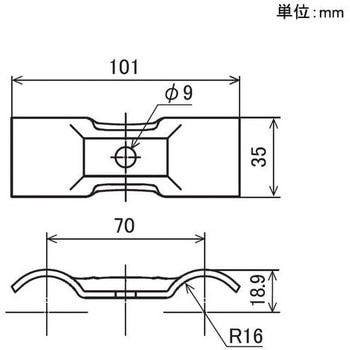 Φ32イレクター用押え板 矢崎化工
