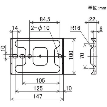 Φ32イレクター用支持板 矢崎化工