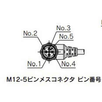 スタンバイレギュレータ/残圧排気弁用接続ケーブル[両側M12アングルコネクタ付(オス/メス)] SMC