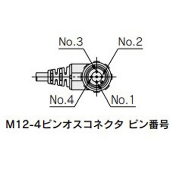 スタンバイレギュレータ/残圧排気弁用接続ケーブル[両側M12アングルコネクタ付(オス/メス)] SMC