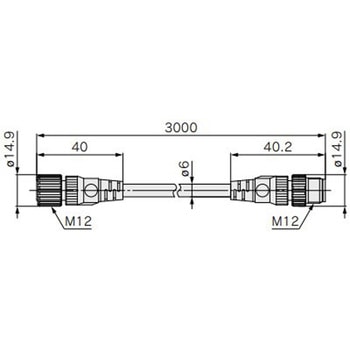 接続機器用接続ケーブル・コネクタ(スタンバイ入力信号/アイソレーション入力信号/IO-Linkデバイス/入力機器/出力機器)(M12) SMC