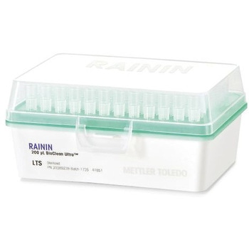 低吸着汎用チップ リムーバブルカバーラック入 ローリテンションチップ RT UNV 200μL FL 960A/10 METTLER TOLEDO(メトラー・トレド)