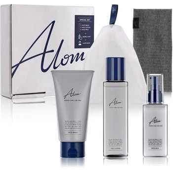 PL-AL01SPS Alom メンズスキンケア スペシャルセット 化粧水 乳液 洗顔