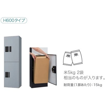 宅配ボックス プチ宅unit ユニット 防水型 W360シリーズ H600 2ボックスタイプ NASTA(ナスタ)
