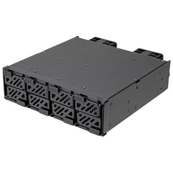 SilverStone M.2増設ベイ FSM08-MS 5.25” 8ベイ M.2 SSD 内蔵ドライブエンクロージャ SST-FSM08B-MS SILVER STONE(シルバーストーン)