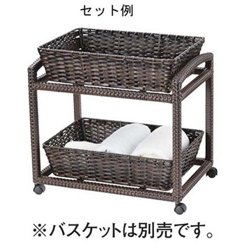 PPランドリー&バッグケースラック 二段 えいむ