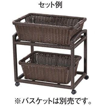 PPランドリー&バッグケースラック 二段 えいむ