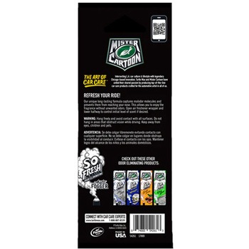 Turtle Wax/Mister Cartoon ペーパーエア フレッシュナー 1箱 3個入 TurtleWAX(タートルワックス)