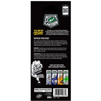 Turtle Wax/Mister Cartoon ペーパーエア フレッシュナー 1箱 3個入 TurtleWAX(タートルワックス)
