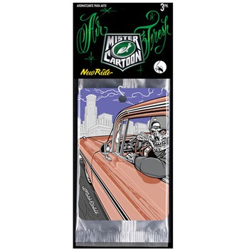 Turtle Wax/Mister Cartoon ペーパーエア フレッシュナー 1箱 3個入 TurtleWAX(タートルワックス)