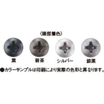 ダンバ(ドリルネジ) ナベ頭カラー 3.5X10mm(頭部着色、袋入) 若井産業