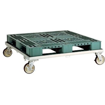 パレット専用台車 1142X1130 スチールΦ150ウレタン車 テックサス(旧：本庄厨房機器製作所)