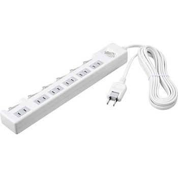 2ピン式電源タップ 集中&個別スイッチ/6個口/1.0m ホワイト BUFFALO(バッファロー)