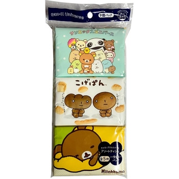 サンエックスユニバース水に流せるポケットティシュ 河野製紙
