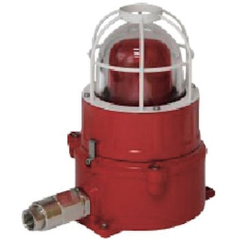 防爆型LED警告灯 点滅 AC100～240V 赤色 防塵防水IP54 島田電機