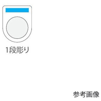 押ボタン/セレクトスイッチ メガネ銘板 Φ25.5 別作 1段彫り アイマーク