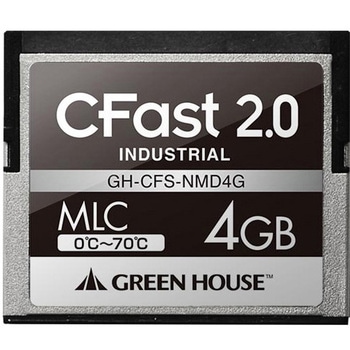 CFast2.0 SATA6.0Gb/s MLC 0～70℃ 4GB - グリーンハウス