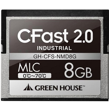 CFast2.0 SATA6.0Gb/s MLC 0～70℃ 8GB グリーンハウス