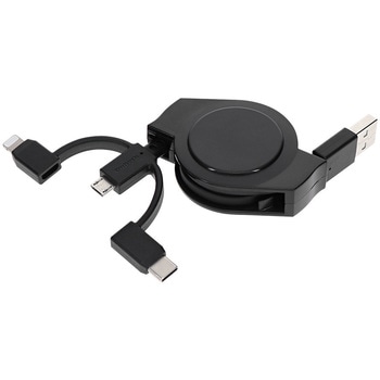 軽量コンパクトな巻き取り式3in1マルチケーブル - OWLTECH(オウルテック)