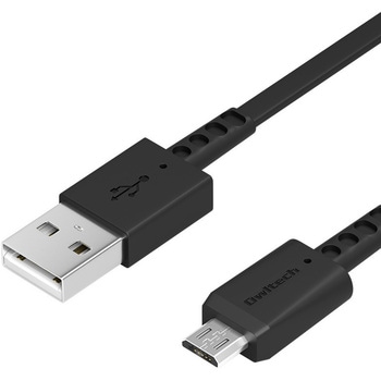 巻き取り式TypeA to microUSBケーブルブラック1.2m OWLTECH(オウルテック)