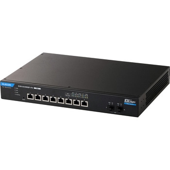 10G PoE++ スイッチングハブ 8ポート 210W 10G SFP+×2 VLAN QoS Webスマートスイッチ エレコム